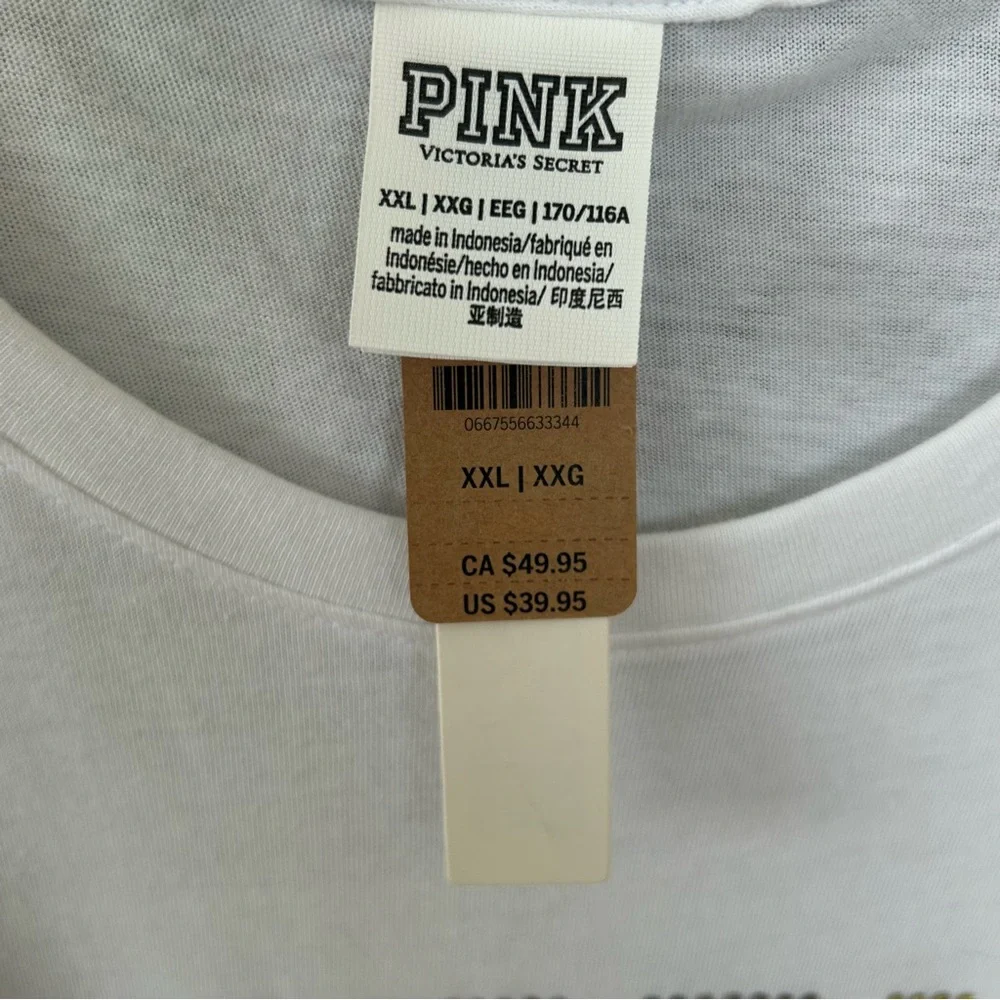 Victoria’s Secret PINK Bling T- Shirt Size XXL - Picture 3 of 4